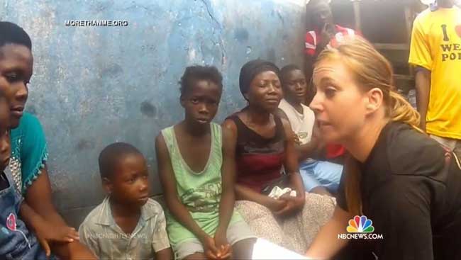 Katie Meyler with Liberian Families