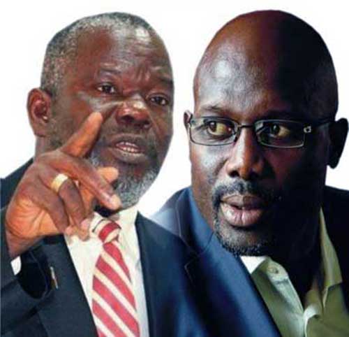 Prince Johnson and George Weah