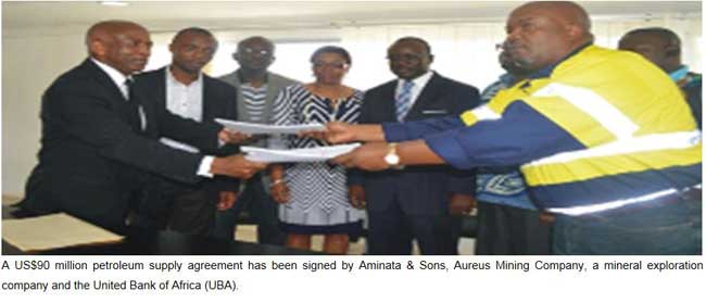 Aminata & Sons at signing of $90 million contract